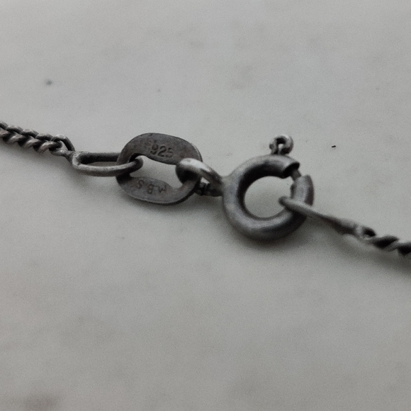 Egyptian Revival Pin/Brooch Necklace Sterling Silver Vintage - Picture 14 of 15